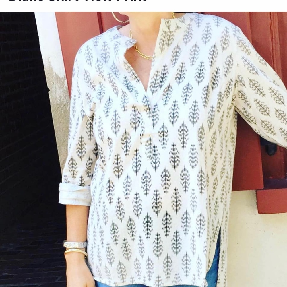 Boho  Shirt-  maroon detail
